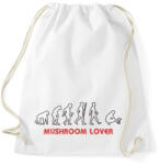 printfashion Mushroom lover (világos) - Sportzsák, Tornazsák - Fehér (998747)