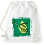 printfashion Gitáros avokádó - Sportzsák, Tornazsák - Fehér (5640844)