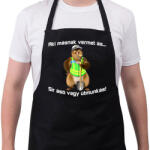 printfashion aki másnak vermet ás. . . - Kötény - Fekete (4932154)