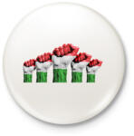 printfashion Magyar ököl - Kitűző, hűtőmágnes - Fehér (7353964)