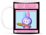 printfashion Say Hello - Bögre - Fekete (11376805)