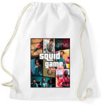 printfashion Squid Game GTA - Sportzsák, Tornazsák - Fehér (5445158)