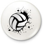 printfashion Kézilabda - Kitűző, hűtőmágnes - Fehér (15833041)