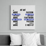 printfashion more passion fekete (tiktok) - Vászonkép - Fehér (14651762)