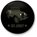 printfashion us army - Kitűző, hűtőmágnes - Fekete (5759320)