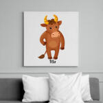 printfashion Bika - Vászonkép - Fehér (6632729)