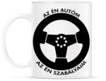 printfashion Az én autóm az én szabályaim - Bögre - Fehér (1688642)