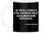 printfashion Intelligencia - Stephen Hawking - Bögre - Fekete (5773753)