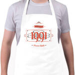printfashion since-1991-red-black - Kötény - Fehér (4902400)