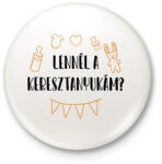 printfashion Lennél a keresztanyukám? - Kitűző, hűtőmágnes - Fehér (7112994)