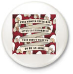 printfashion Uniform - Kitűző, hűtőmágnes - Fehér (4671307)