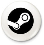 printfashion Steam - Kitűző, hűtőmágnes - Fehér (3087884)