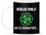 printfashion Dobj egy új karaktert! - Bögre - Fekete (2760777)