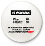 printfashion AZ ÓRABÉREM - Kitűző, hűtőmágnes - Fehér (3080379)