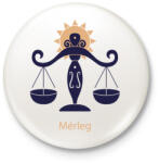 printfashion Mérleg minta - Kitűző, hűtőmágnes - Fehér (6268002)