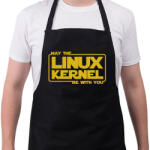 printfashion A Linux Kernel legyen veled - Kötény - Fekete (4936772)