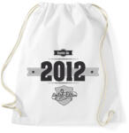 printfashion born-in-2012-(dark&lightgrey) - Sportzsák, Tornazsák - Fehér (477570)
