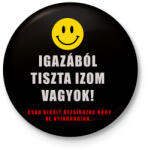 printfashion izmos vagyok - Kitűző, hűtőmágnes - Fekete (3101056)