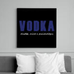 printfashion Vodka olcsóbb, mint a pszichológus - Vászonkép - Fekete (16358201)