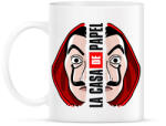 printfashion A nagy pénzrablás - La Casa de Papel - Money Heist - Bögre - Fehér (5731431)