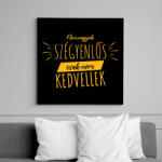 printfashion Nem vagyok szégyenlős - Vászonkép - Fekete (7522601)