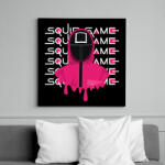 printfashion SQUID GAME - négyzet - Vászonkép - Fekete (6659842)