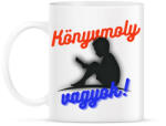 printfashion Könyvmoly vagyok - Bögre - Fehér (11779789)