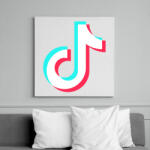 printfashion Tiktok fehér - Vászonkép - Fehér (6635587)