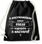printfashion A nagymamának nincs párja - Fehér - Sportzsák, Tornazsák - Fekete (7061741)