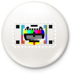 printfashion Monoscope 1 - Kitűző, hűtőmágnes - Fehér (3075437)