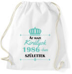 printfashion Az igazi királyok - Évszámmal - Sportzsák, Tornazsák - Fehér (7151094)