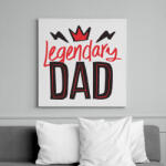 printfashion Legendary dad - Vászonkép - Fehér (6635685)