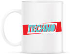 printfashion Techno logó - Bögre - Fehér (1832022)