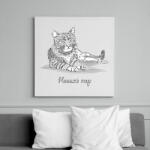 printfashion Egy hosszú nap - Vászonkép - Fehér (6639858)