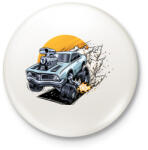 printfashion muscle-car - Kitűző, hűtőmágnes - Fehér (3089861)