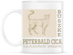 printfashion Büszke cica tulajdonos - Peterbald - Bögre - Fehér (6308750)
