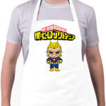 printfashion My hero academia All Might - Kötény - Fehér (4907648)