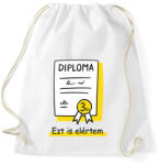 printfashion Diplomás minta - Számmal - Sportzsák, Tornazsák - Fehér (6249727)