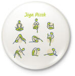 printfashion Jóga pózok - Kitűző, hűtőmágnes - Fehér (6348056)
