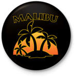 printfashion Malibu - Kitűző, hűtőmágnes - Fekete (7140817)