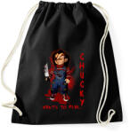 printfashion chucky doll - Sportzsák, Tornazsák - Fekete (2238734)
