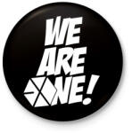 printfashion Exo: We are one! - Kitűző, hűtőmágnes - Fekete (3103078)
