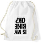 printfashion Is my bike ok? - Sportzsák, Tornazsák - Fehér (6365422)