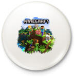 printfashion Minecraft - Kitűző, hűtőmágnes - Fehér (14465703)