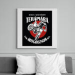 printfashion Nincs szükségem terápiára, csak motoroznom kell - Vászonkép - Fehér (6640958)