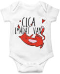 printfashion Cica imádat van - Baba Body - Fehér (4225815)