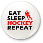 printfashion Hockey 01 - Kitűző, hűtőmágnes - Fehér (11709880)