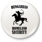 printfashion Hungarian homeland security - Kitűző, hűtőmágnes - Fehér (7417563)