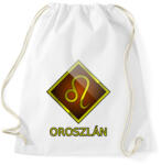 printfashion Oroszlán - Sportzsák, Tornazsák - Fehér (5350636)