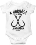 printfashion A horgász legendák - Baba Body - Fehér (5001234)